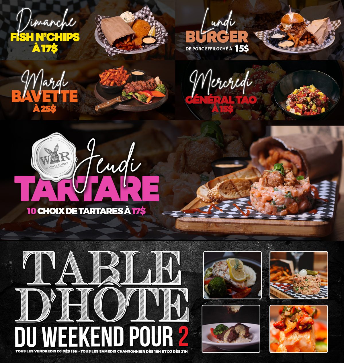 Promotions - Le White Rabbit